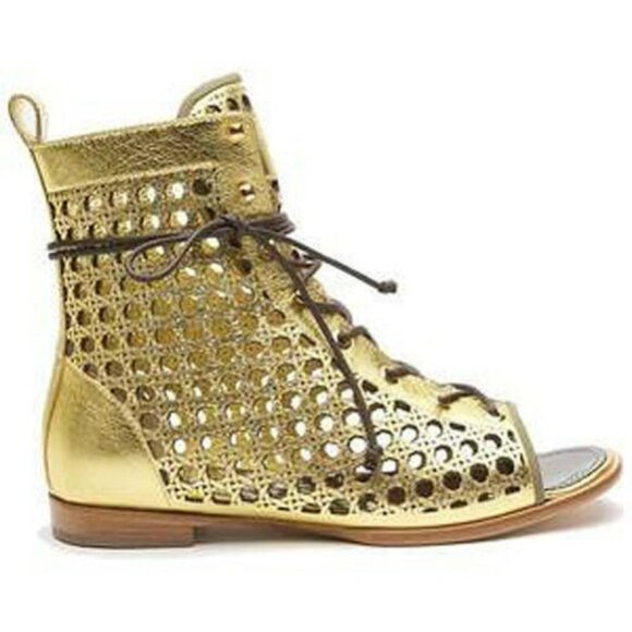 $1200 PROENZA SCHOULER "Lattice" Laser Cut GENUINE LEATHER BOOTIES** 10 - Picture 5 of 7